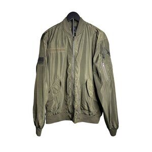 Army Performance Bomber Jacket Men's Small Olive Green Military Style S